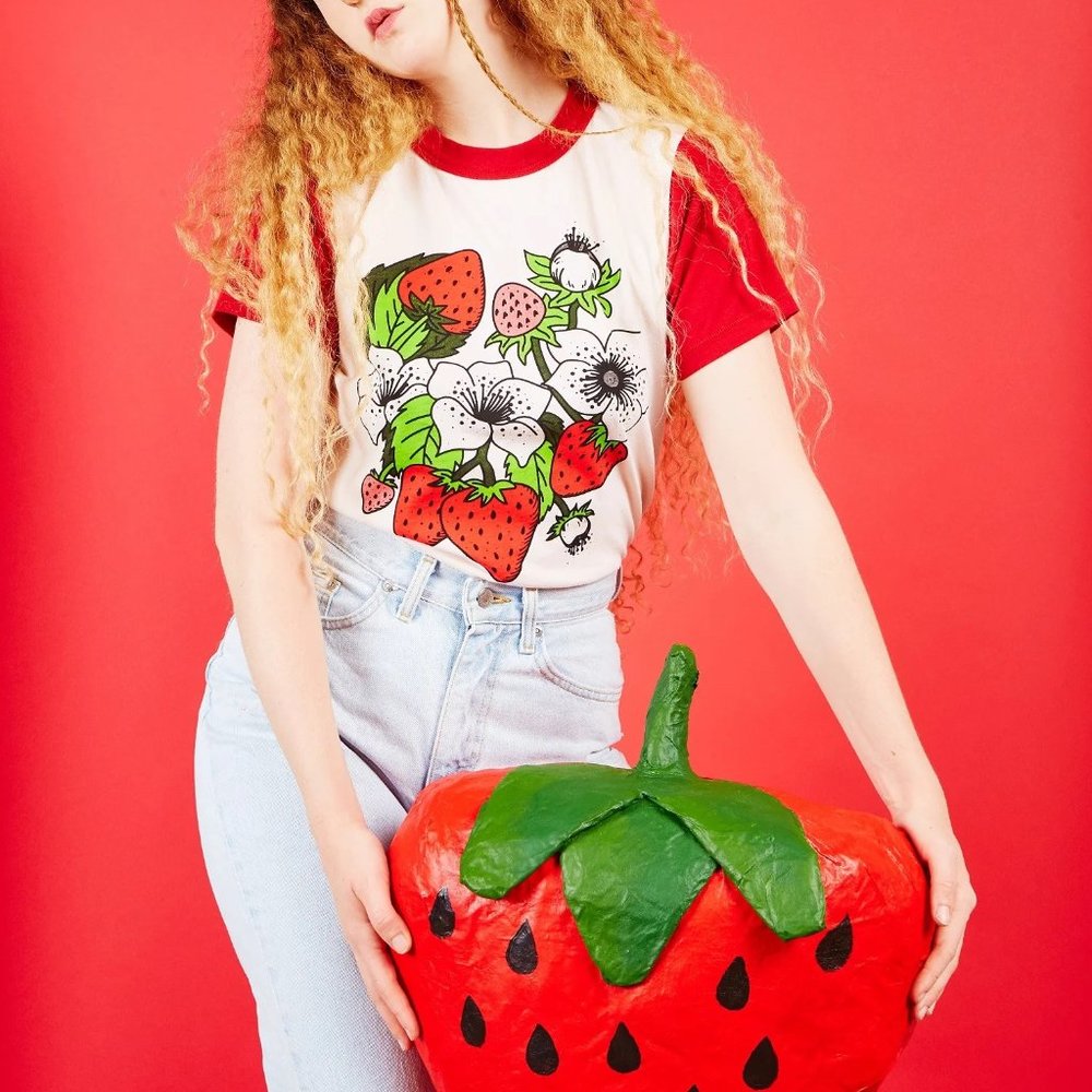 Big Bud Press Strawberry Ringer Tee P